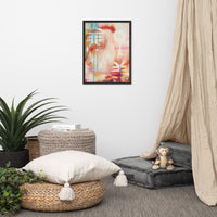 Framed photo paper poster