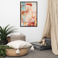 Framed photo paper poster